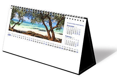 Destinations360 Premium Lined Easel Desk Calendar