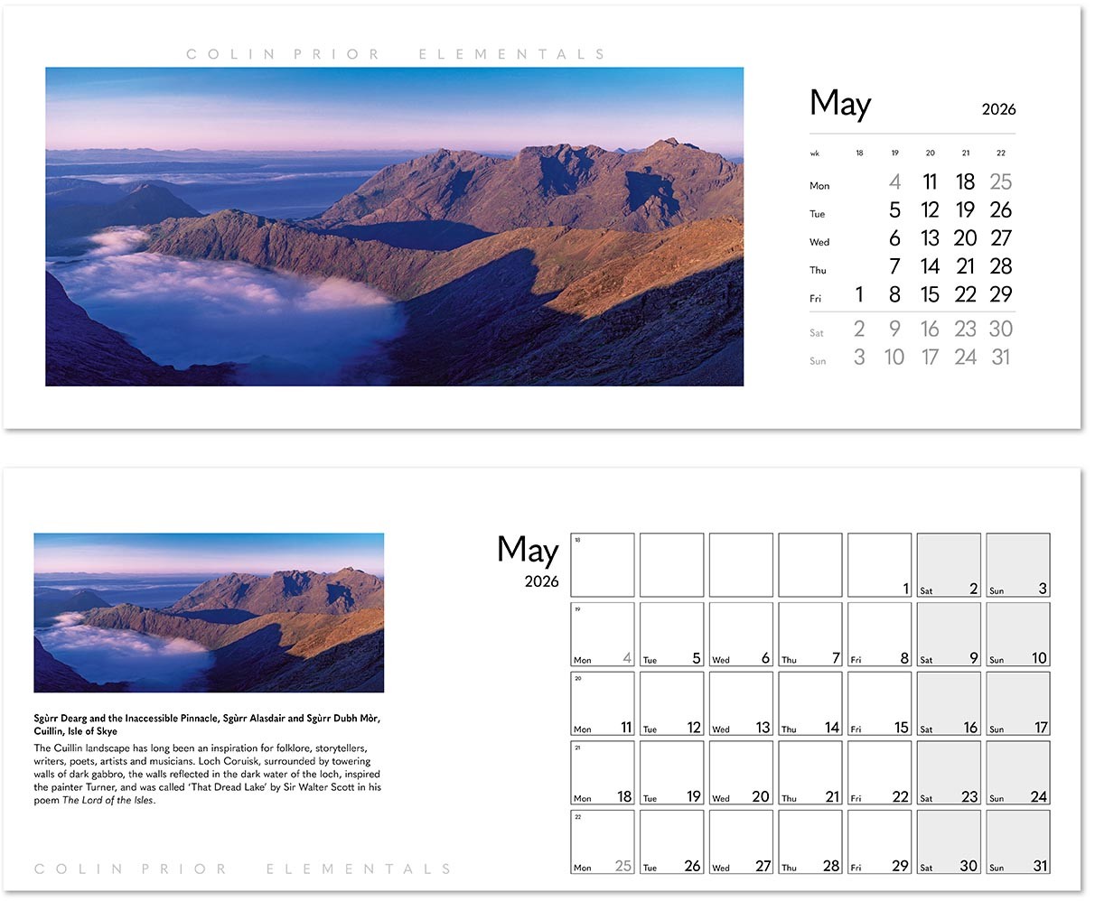 Colin Prior Elementals Desk Calendar