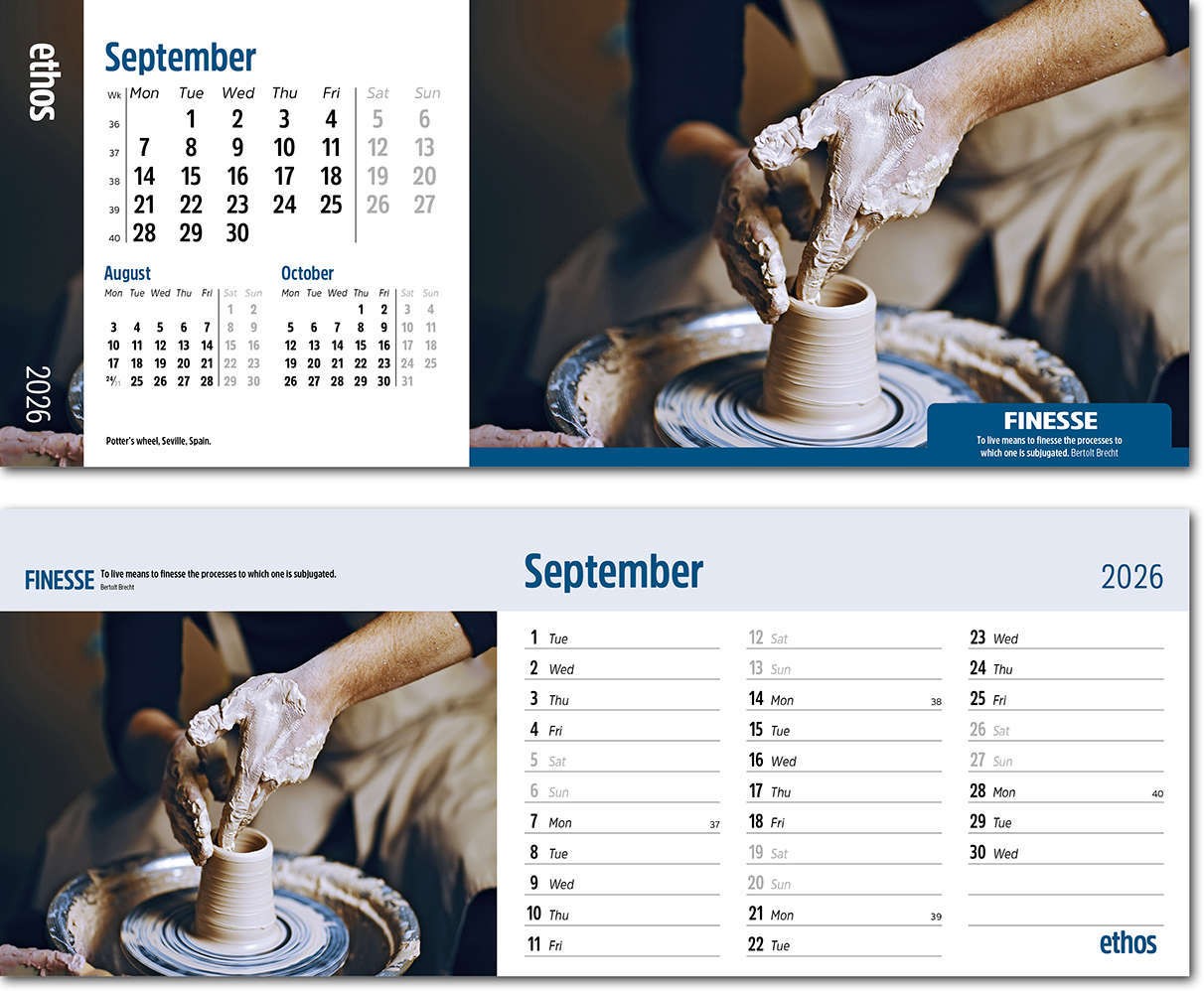 Ethos Task Station Desk Calendar