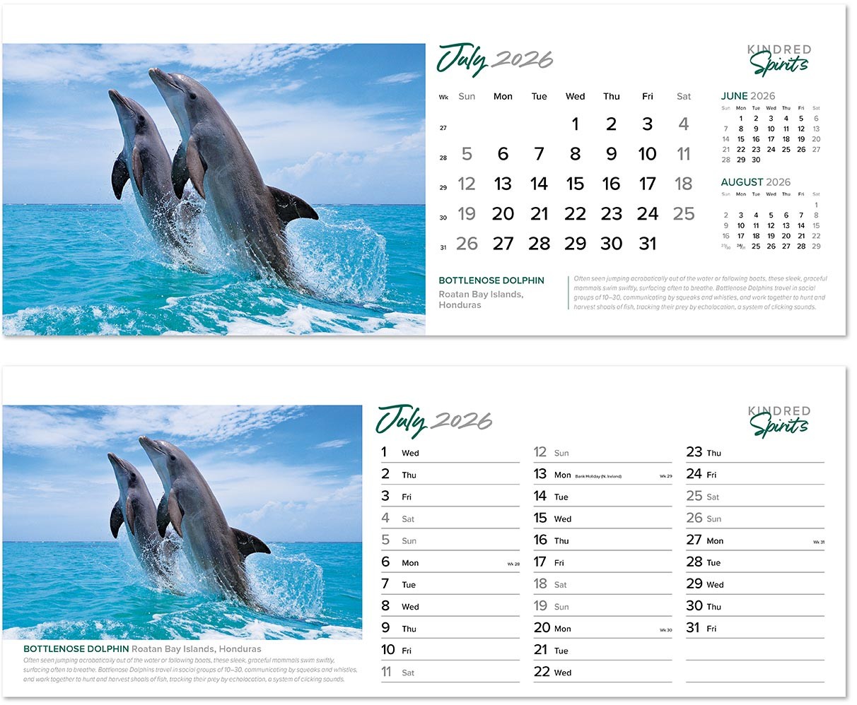 Kindred Spirits Desk Calendar