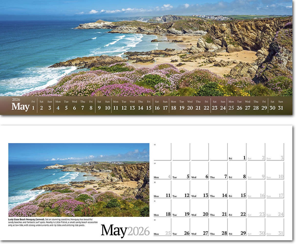 Wild Britain Note Station Desk Calendar 