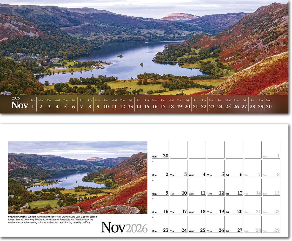 Wild Britain Note Station Desk Calendar 