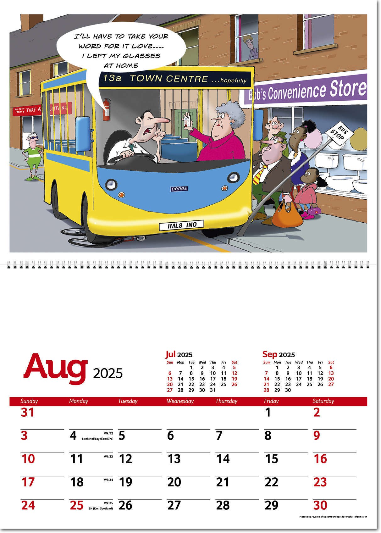 Working Wind-Ups Postage Saver Calendar