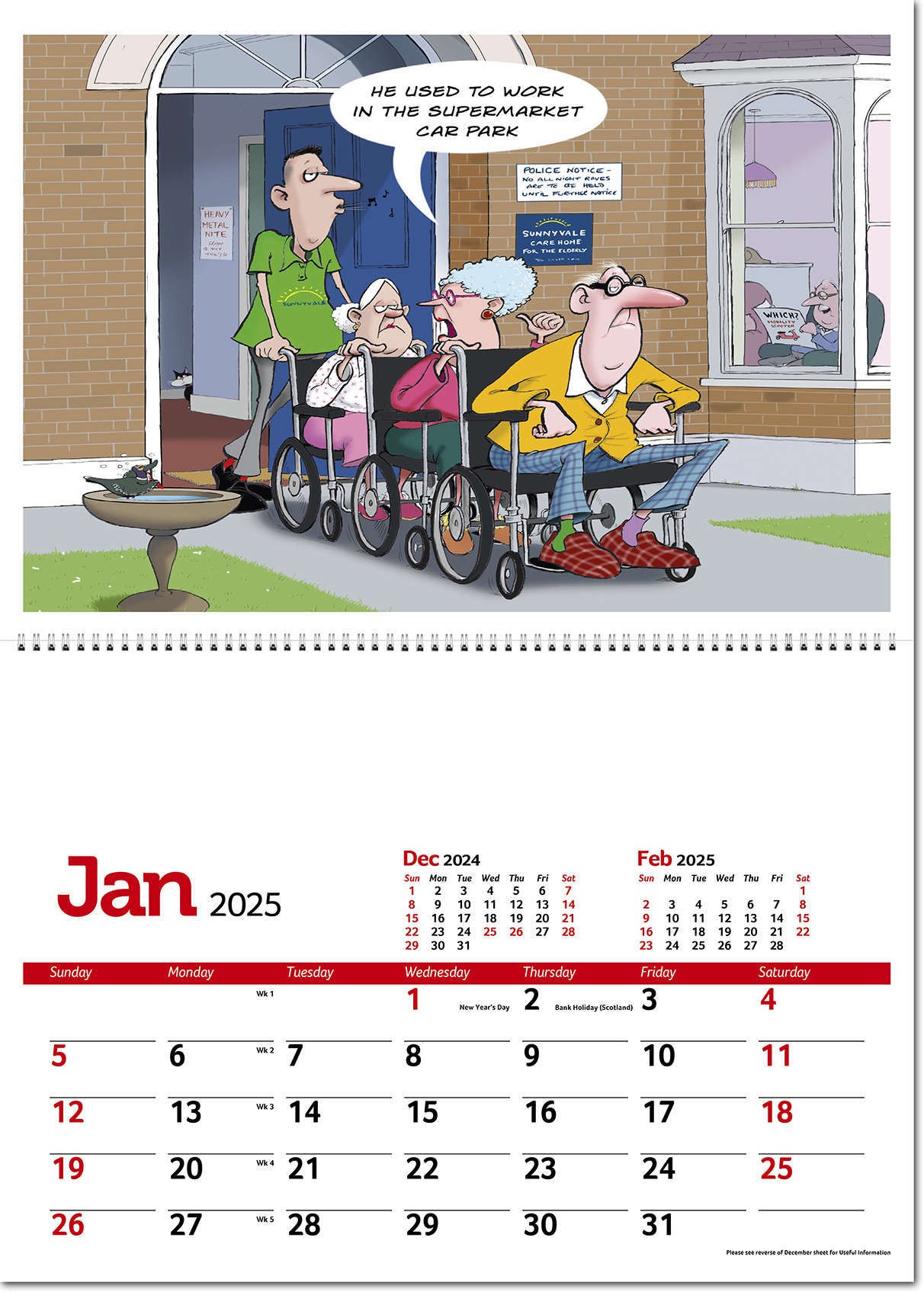 Working Wind-Ups Postage Saver Calendar