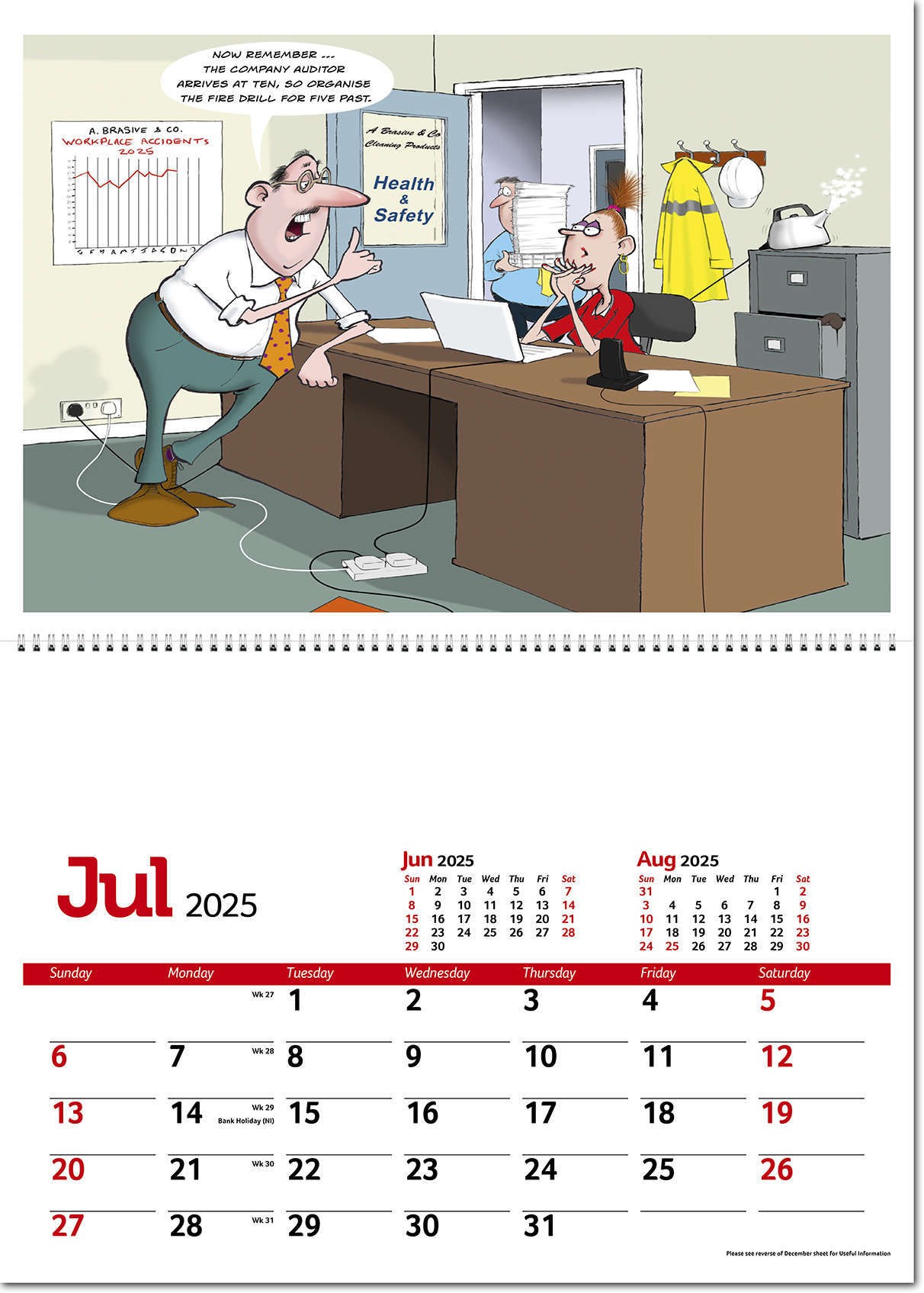 Working Wind-Ups Postage Saver Calendar