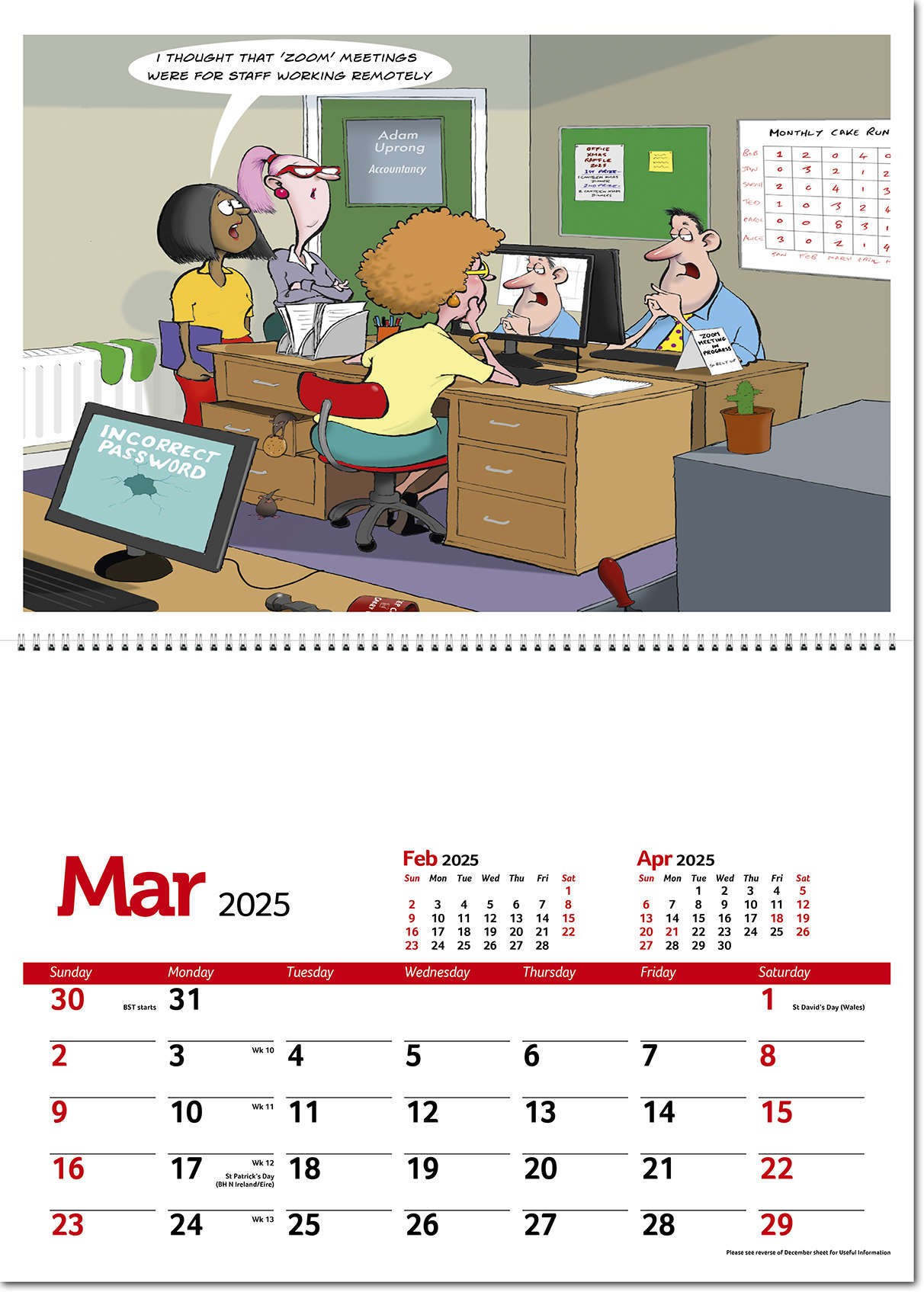 Working Wind-Ups Postage Saver Calendar