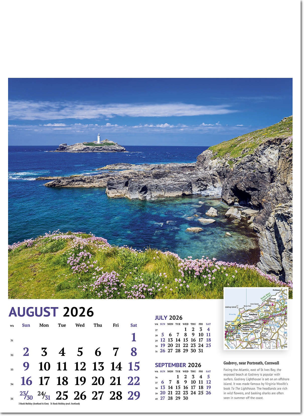 Beautiful Britain Wall Calendar