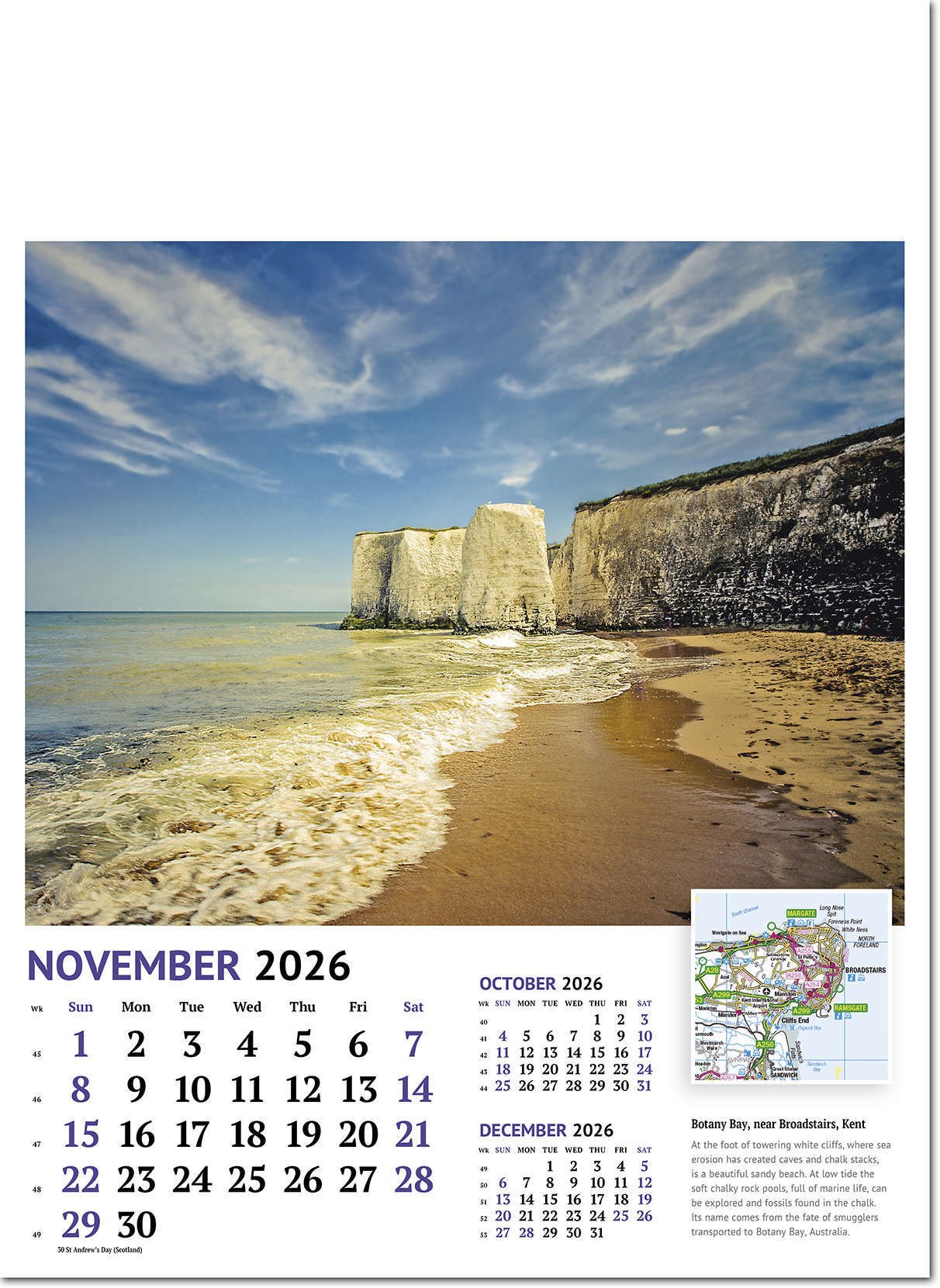 Beautiful Britain Wall Calendar