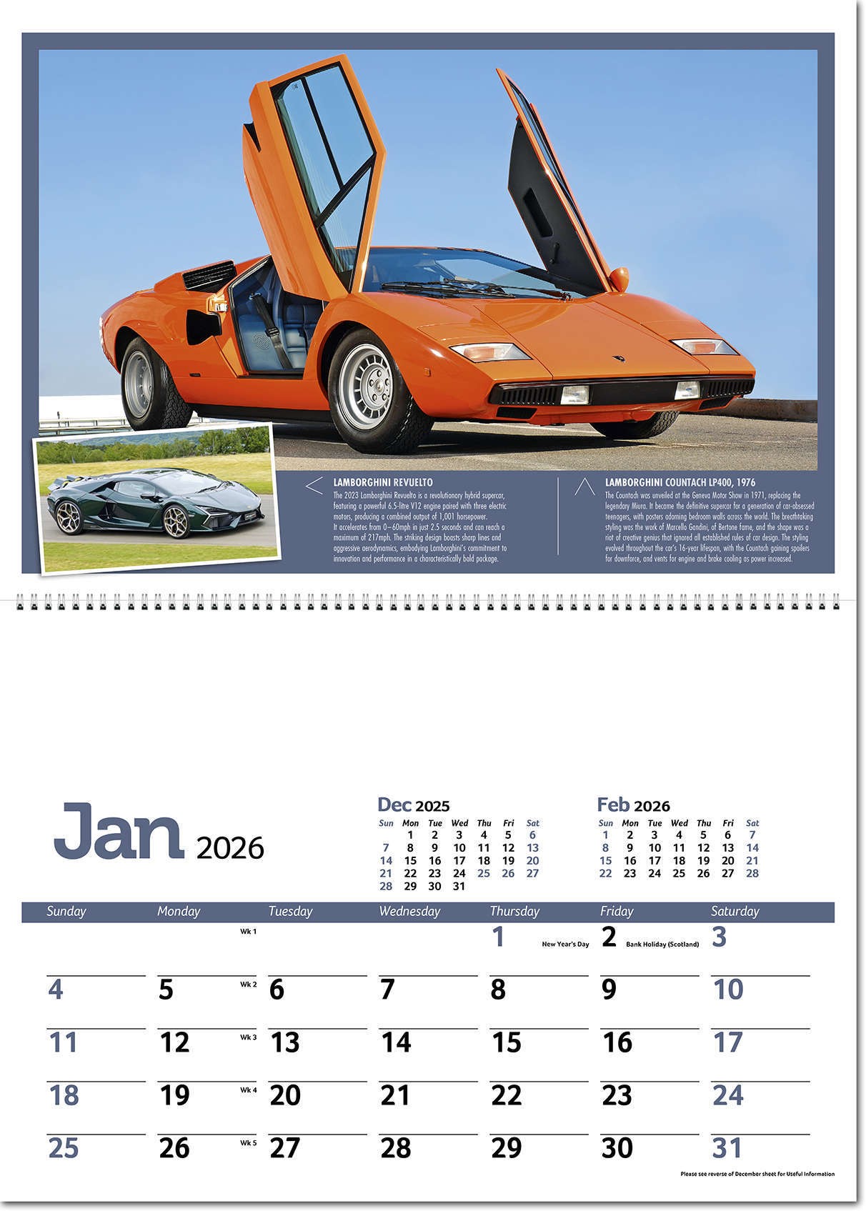 Classic Marques Past and Present Postage Saver Calendar