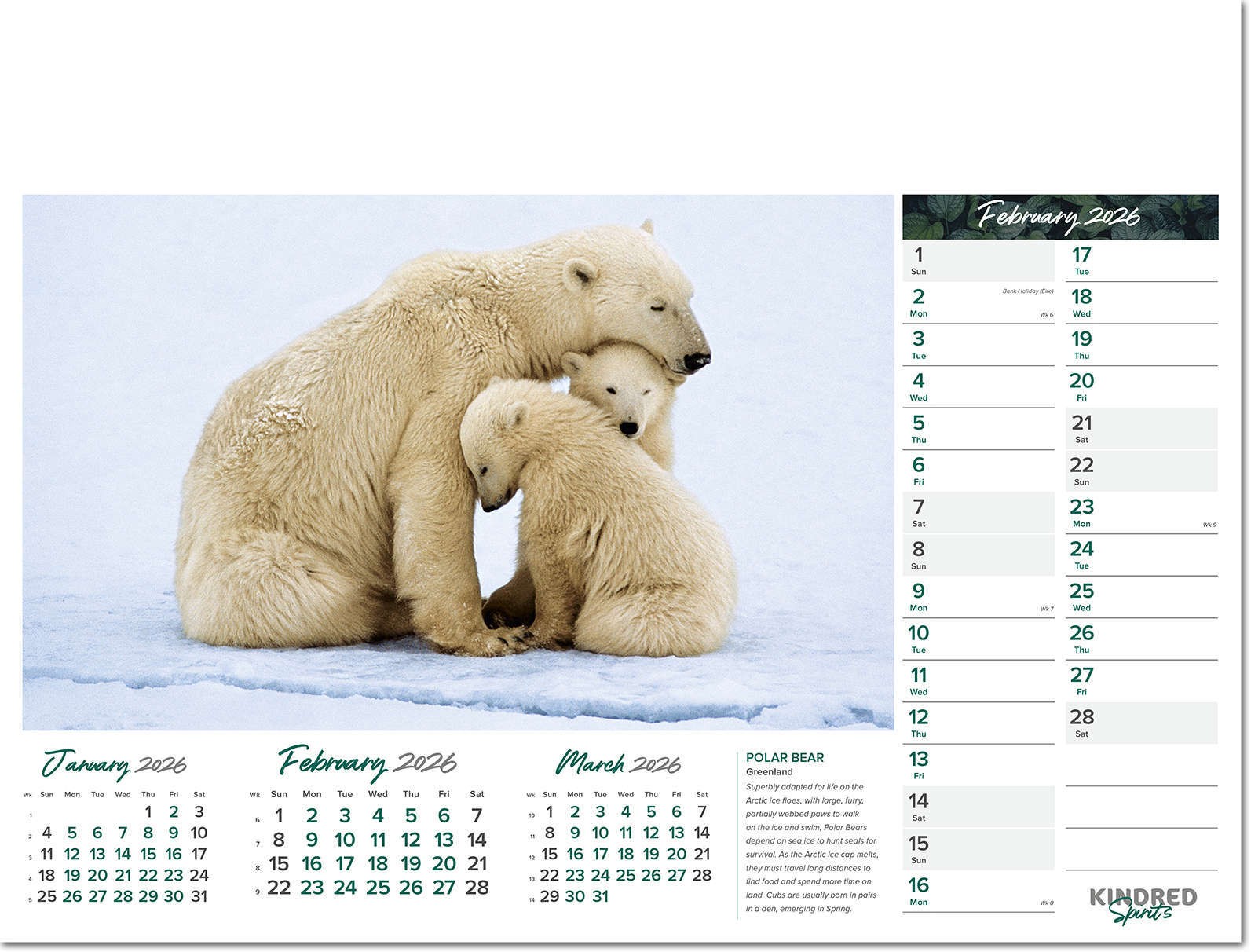 Kindred Spirits Calendar