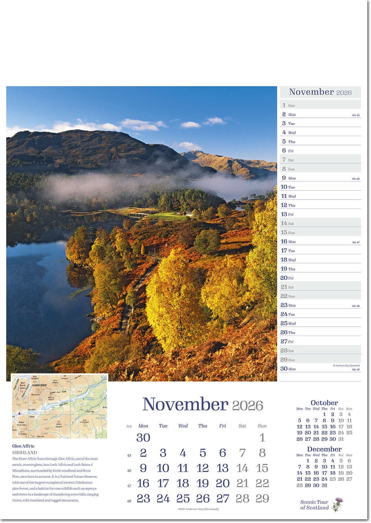 Scenic Tour of Scotland Calendar