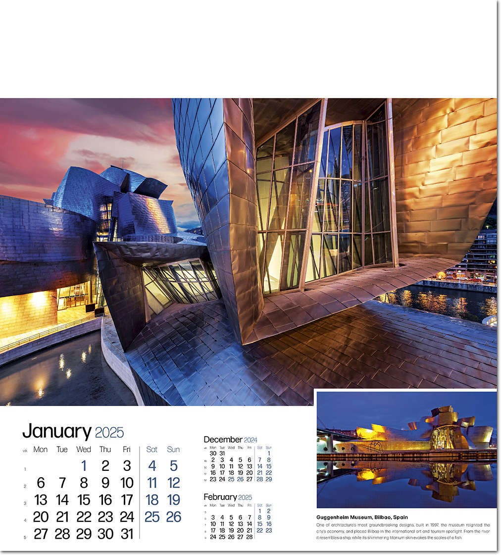 Iconic Structures Wall Calendar