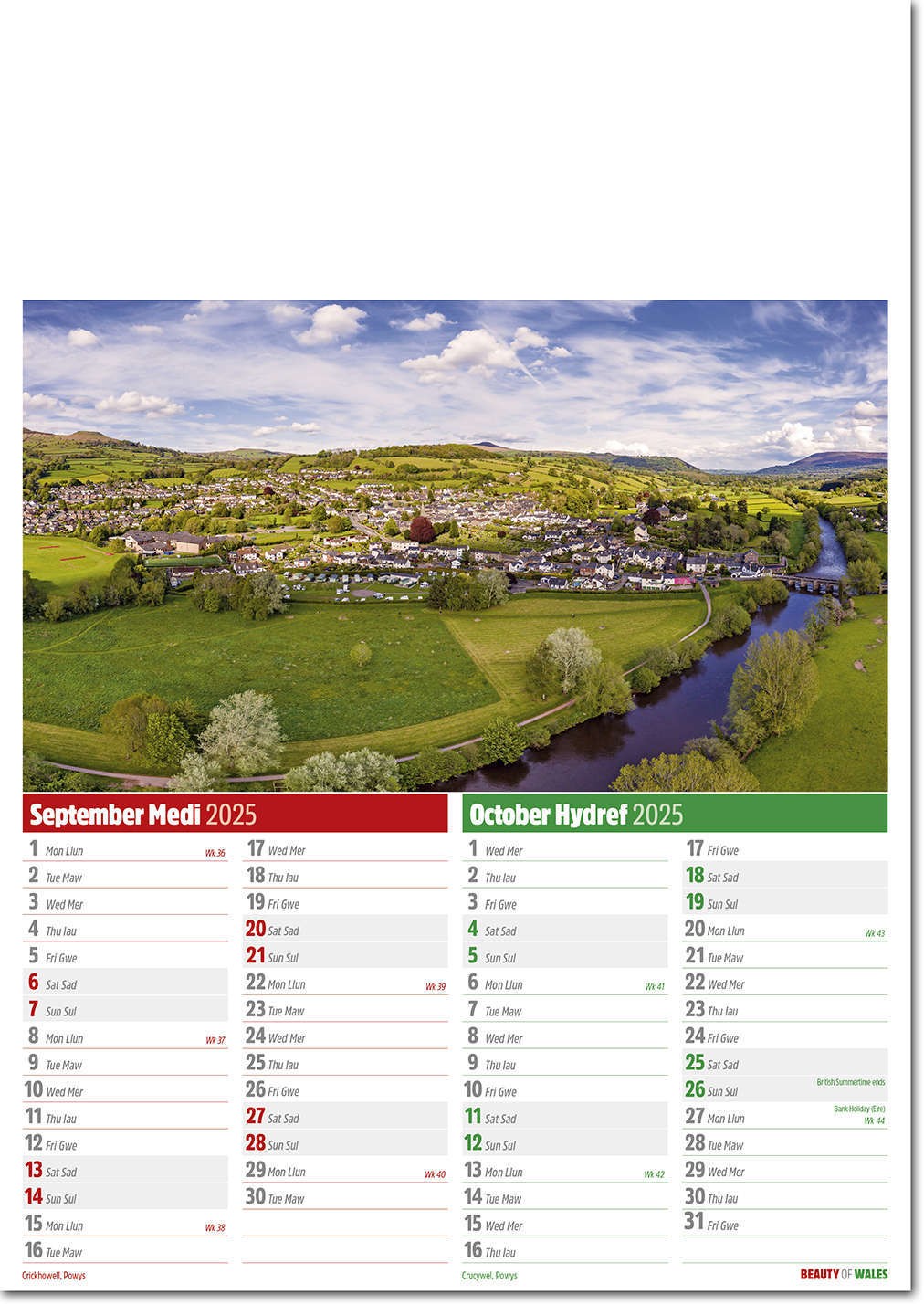 Beauty of Wales Calendar