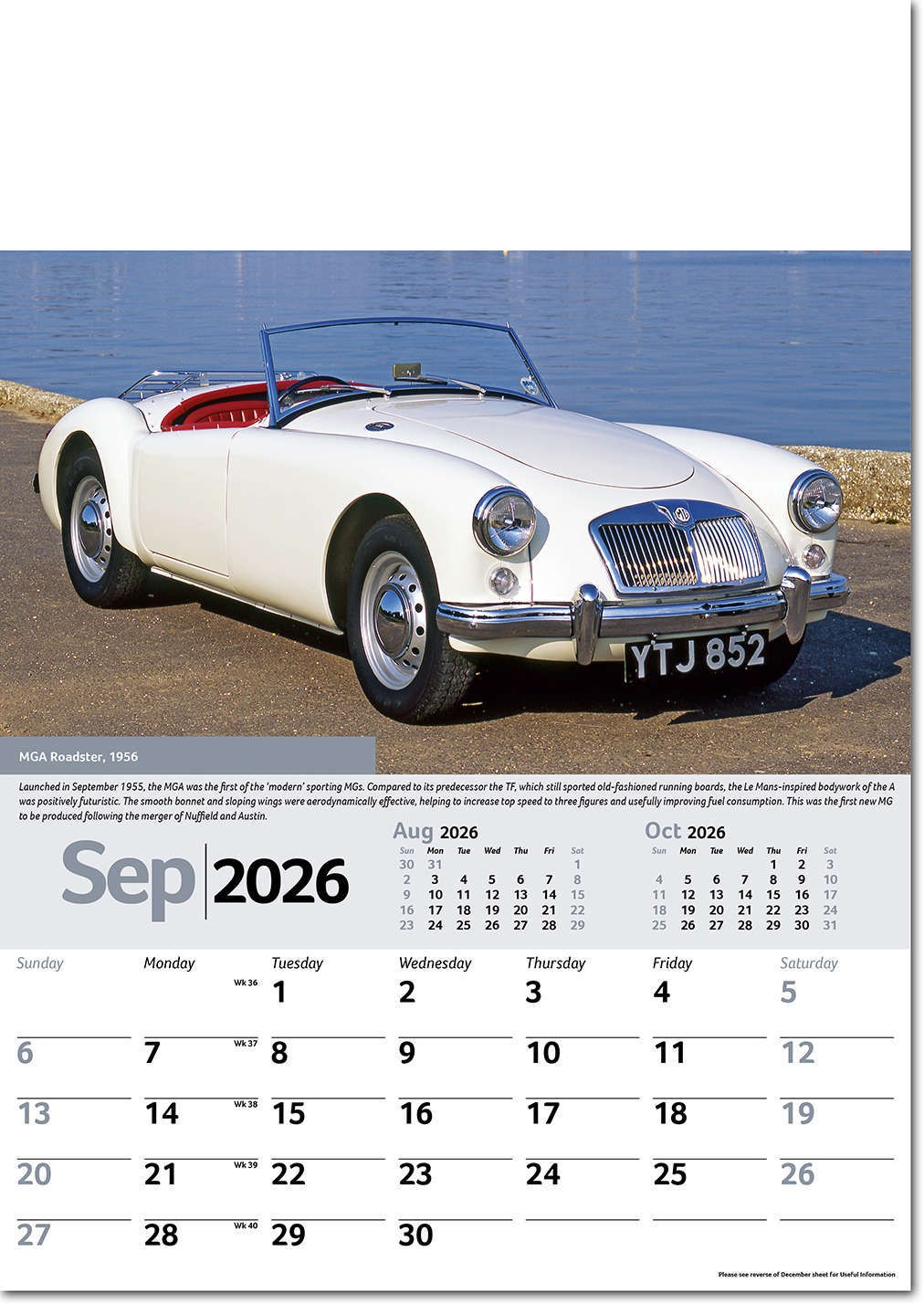 Collectors Cars Calendar